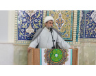 سخنرانی مسئول نهاد رهبری در ستایش خادمی مسجد و تقدیر و تشکر از آقای سلیمان سرهنگی در مسجد دانشگاه کاشان