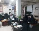 دیدار مسئول نهاد رهبری با فرماندار کاشان بهمراه کارشناس و مشاور مرکز خانواده و ازدواج دانشگاه کاشان