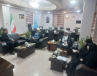 دیدار مسئول نهاد رهبری با فرماندار کاشان بهمراه کارشناس و مشاور مرکز خانواده و ازدواج دانشگاه کاشان