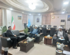 دیدار مسئول نهاد رهبری با فرماندار کاشان بهمراه کارشناس و مشاور مرکز خانواده و ازدواج دانشگاه کاشان
