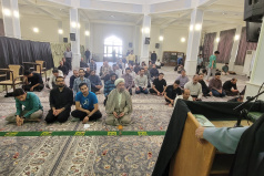 برگزاری مراسم سوگواری شهادت حضرت جواد الائمه علیه السلام در مسجد دانشگاه کاشان