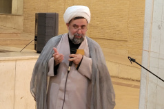 بیانات معاون نهاد رهبری در تفسیر دعای ۱۴ صحیفه سجادیه در بین نمازگزاران دانشگاه کاشان