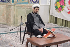 برگزاری مراسم معنوی احیای شب نیمه شعبان در مسجد دانشگاه کاشان