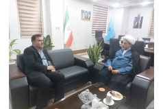 دیدار مسئول نهاد رهبری با فرماندار کاشان بهمراه کارشناس و مشاور مرکز خانواده و ازدواج دانشگاه کاشان