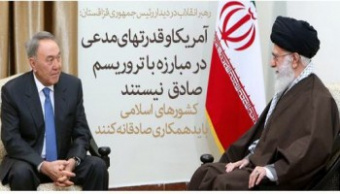 دیدار رئیس جمهوری قزاقستان با رهبر معظم انقلاب