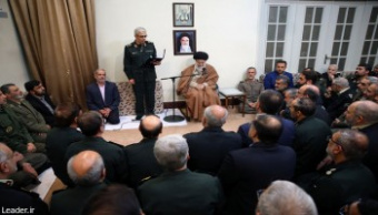 فرمانده معظم کل قوا در دیدار فرماندهان ارشد نیروهای مسلح و برگزیدگان جشنواره مالک‌‌اشتر: