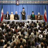 دیدار مسئولان نظام و سفرای کشورهای اسلامی با رهبر معظم انقلاب