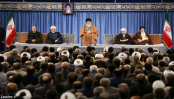 رهبر معظم انقلاب اسلامی در دیدار مسئولان، سفرای کشورهای اسلامی و جمعی از قشرها مختلف مردم: