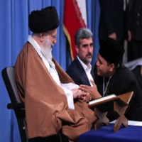 دیدار شرکت‌کنندگان در مسابقات بین‌المللی قرآن با رهبر انقلاب