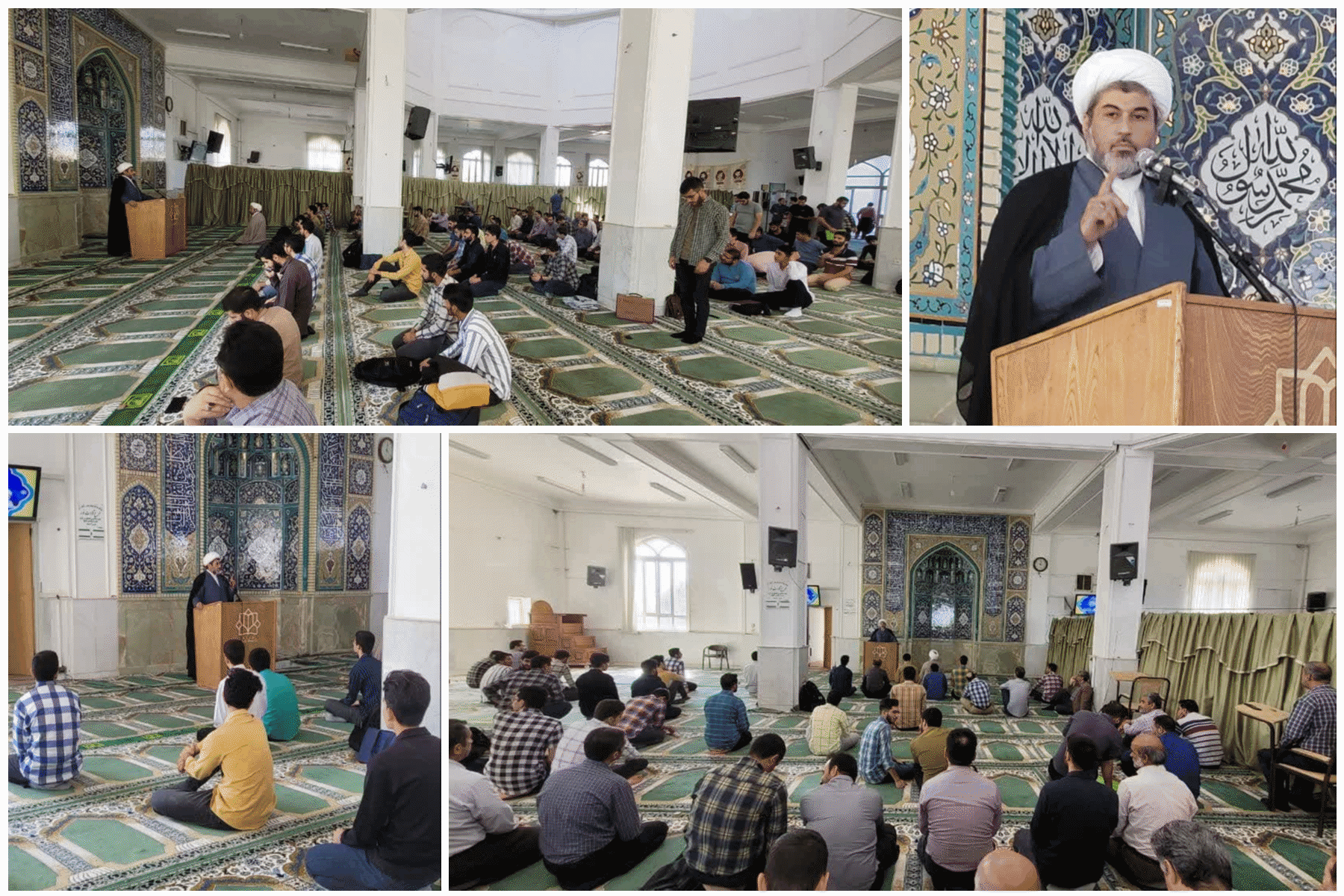 بیان احکام نماز مسافر توسط مسئول نهاد رهبری در مسجد دانشگاه کاشان