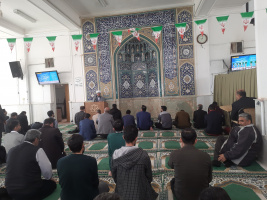 سخنرانی معاون نهاد نمایندگی مقام معظم رهبری در مسجد دانشگاه کاشان