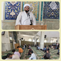 سخنرانی مدرس حوزه علمیه بین المللی دارالعلم در مسجد دانشگاه کاشان