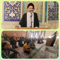 برگزاری یازدهمین جلسه تفسیر سوره مبارکه بقره در جمع معتکفین مسجد دانشگاه کاشان توسط امام جمعه کاشان
