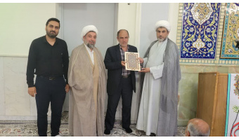 سخنرانی مسئول نهاد رهبری در ستایش خادمی مسجد و تقدیر و تشکر از آقای سلیمان سرهنگی در مسجد دانشگاه کاشان