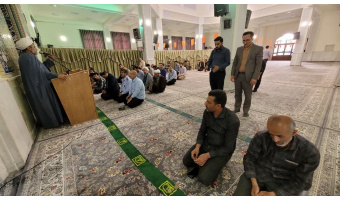 سخنرانی مسئول نهاد رهبری در تبیین حضور قلب در نماز ، در مسجد دانشگاه کاشان