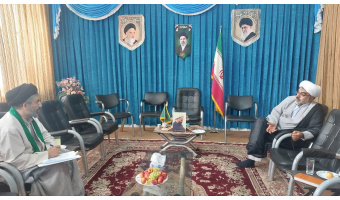 دیدار کارشناس و مشاور تخصصی مرکز خانواده و ازدواج دانشگاه کاشان با امام جمعه راوند