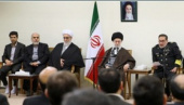 دیدار دبیر و کارشناسان دبیرخانه شورای عالی امنیت ملی با رهبر معظم انقلاب