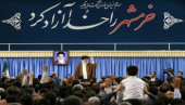 رهبر انقلاب اسلامی در دیدار جمعی از رزمندگان و هنرمندان دفاع مقدس: