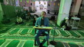 قرائت دعای کمیل در مراسم احیا شب نیمه شعبان مسجد دانشگاه کاشان