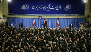 رهبر معظم انقلاب اسلامی در دیدار هزاران نفر از فرماندهان سپاه پاسداران