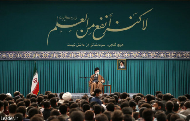 رهبر معظم انقلاب اسلامی در دیدار جمعی از دانشجویان و نمایندگان تشکل‌های دانشجویی:
