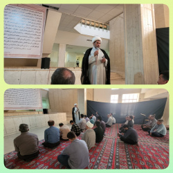 بیانات مسئول نهاد رهبری در تفسیر دعای ۱۴ صحیفه سجادیه در بین نمازگزاران دانشگاه کاشان
