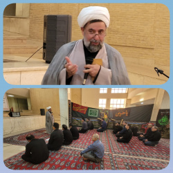 بیانات معاون نهاد رهبری در تفسیر دعای ۱۴ صحیفه سجادیه در بین نمازگزاران دانشگاه کاشان