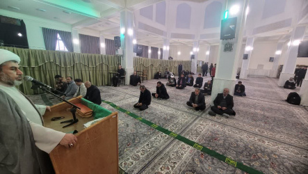 سخنرانی مسئول نهاد رهبری در تفسیر فرازهایی از دعای هر روز ماه رجب در مسجد دانشگاه کاشان