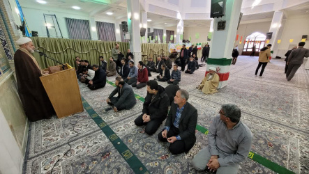 بیان احکام در کلام استاد حوزه و دانشگاه حجت الاسلام والمسلمین فرجی در مسجد دانشگاه