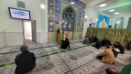 بیان احکام در کلام استاد حوزه و دانشگاه حجت الاسلام والمسلمین فرجی در مسجد دانشگاه