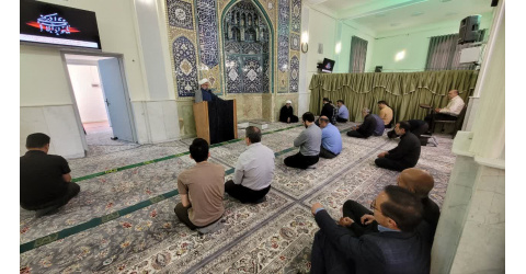 برگزاری مراسم سوگواری شهادت حضرت جواد الائمه علیه السلام در مسجد دانشگاه کاشان با سخنرانی معاون نهاد رهبری