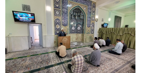 سخنرانی مسئول نهاد رهبری  در تبیین ذکر شریف (الله اکبر) و تسلیت سالگرد شهادت شهید جمهور شهید آیت الله سید ابراهیم رئیسی، در مسجد دانشگاه کاشان