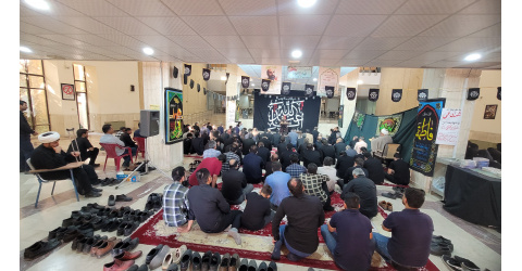 برگزاری مراسم عزاداری حضرت اباعبدالله الحسین علیه السلام در ششمین روز محرم الحرام سال ۱۴۰۵ در دانشگاه کاشان