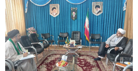 دیدار کارشناس و مشاور تخصصی مرکز خانواده و ازدواج دانشگاه کاشان با امام جمعه راوند