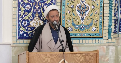 سخنرانی مدیر امور دانشجویان شاهد و ایثارگر در مسجد دانشگاه کاشان